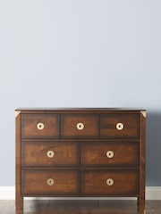 Laura Ashley Dark Chestnut Balmoral 3+4 Drawer Chest - Image 1 of 3