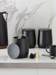 Set of 3 Black Moderna Storage Tins - Image 2 of 4