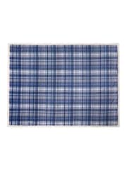 Dreams & Drapes Navy Bennet Check Sherpa Reverse Throw - Image 4 of 5