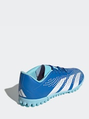 adidas Blue/White Football Sport Kids Predator Accuracy.4 Turf Boots - Image 3 of 10
