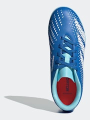 adidas Blue/White Football Sport Kids Predator Accuracy.4 Turf Boots - Image 5 of 10