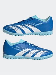 adidas Blue/White Football Sport Kids Predator Accuracy.4 Turf Boots - Image 7 of 10