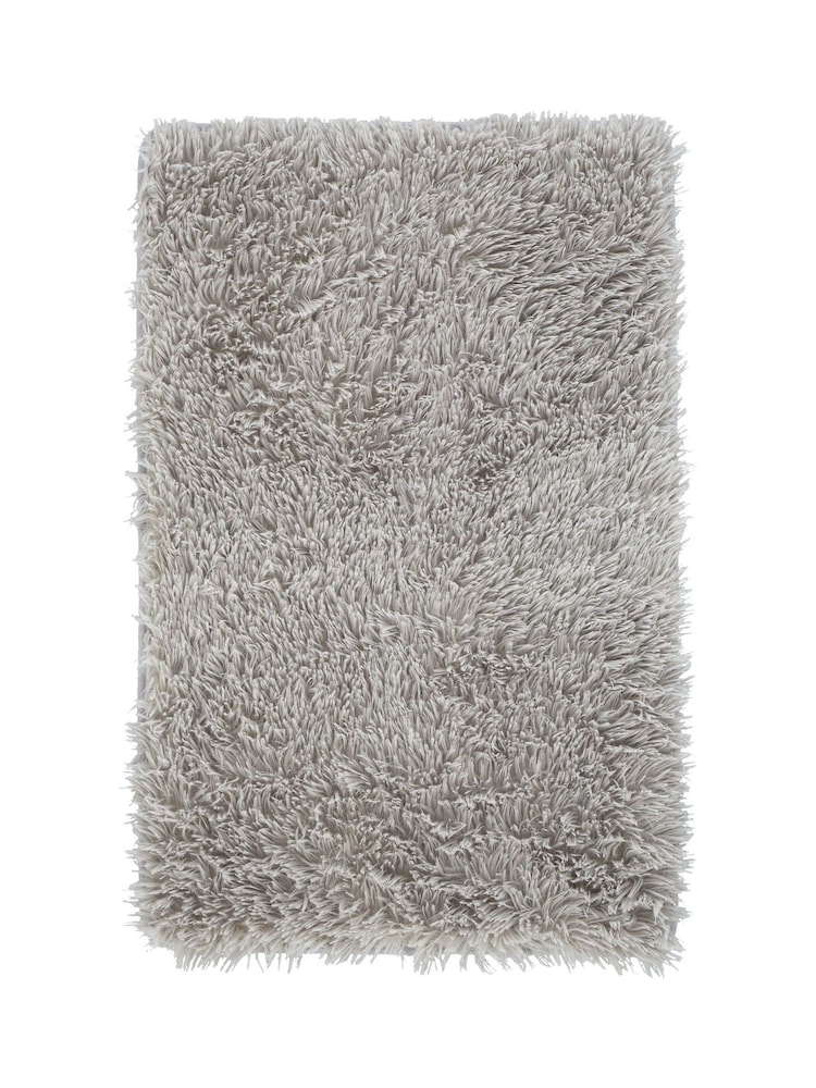 Catherine Lansfield Silver Cuddly Bath Mat - Image 2 of 3