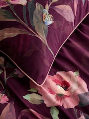 Soiree Berry Tatiana Velvet Duvet Cover & Pillowcase Set - Image 3 of 4