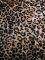 Fusion Natural Leopard Faux Fur Filled Cushion - Image 3 of 4