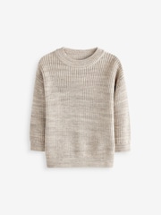 Neutral Crew Neck Knitted Jumper (3mths-7yrs) - Image 6 of 9