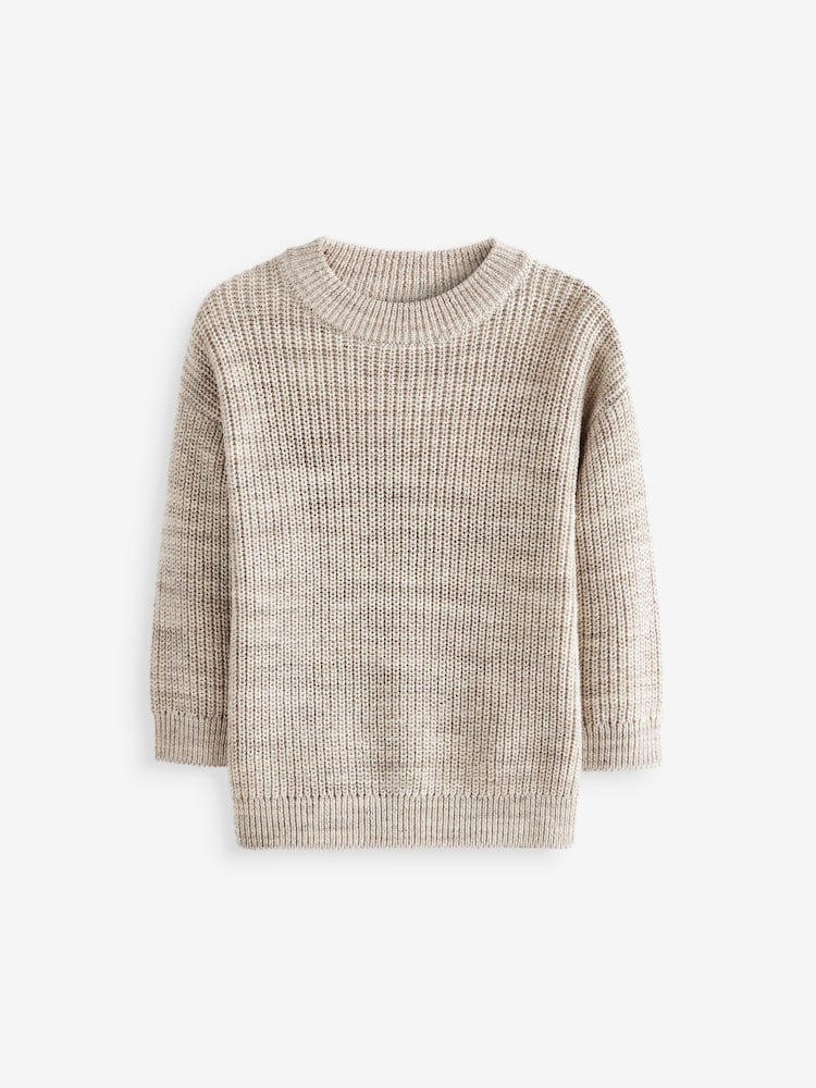 Neutral Crew Neck Knitted Jumper (3mths-7yrs) - Image 6 of 9
