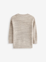 Neutral Crew Neck Knitted Jumper (3mths-7yrs) - Image 7 of 9