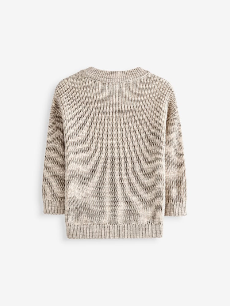 Neutral Crew Neck Knitted Jumper (3mths-7yrs) - Image 7 of 9