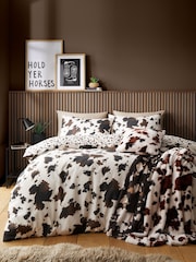 Fusion Natural Cow Print Faux Fur Filled Cushion - Image 2 of 3
