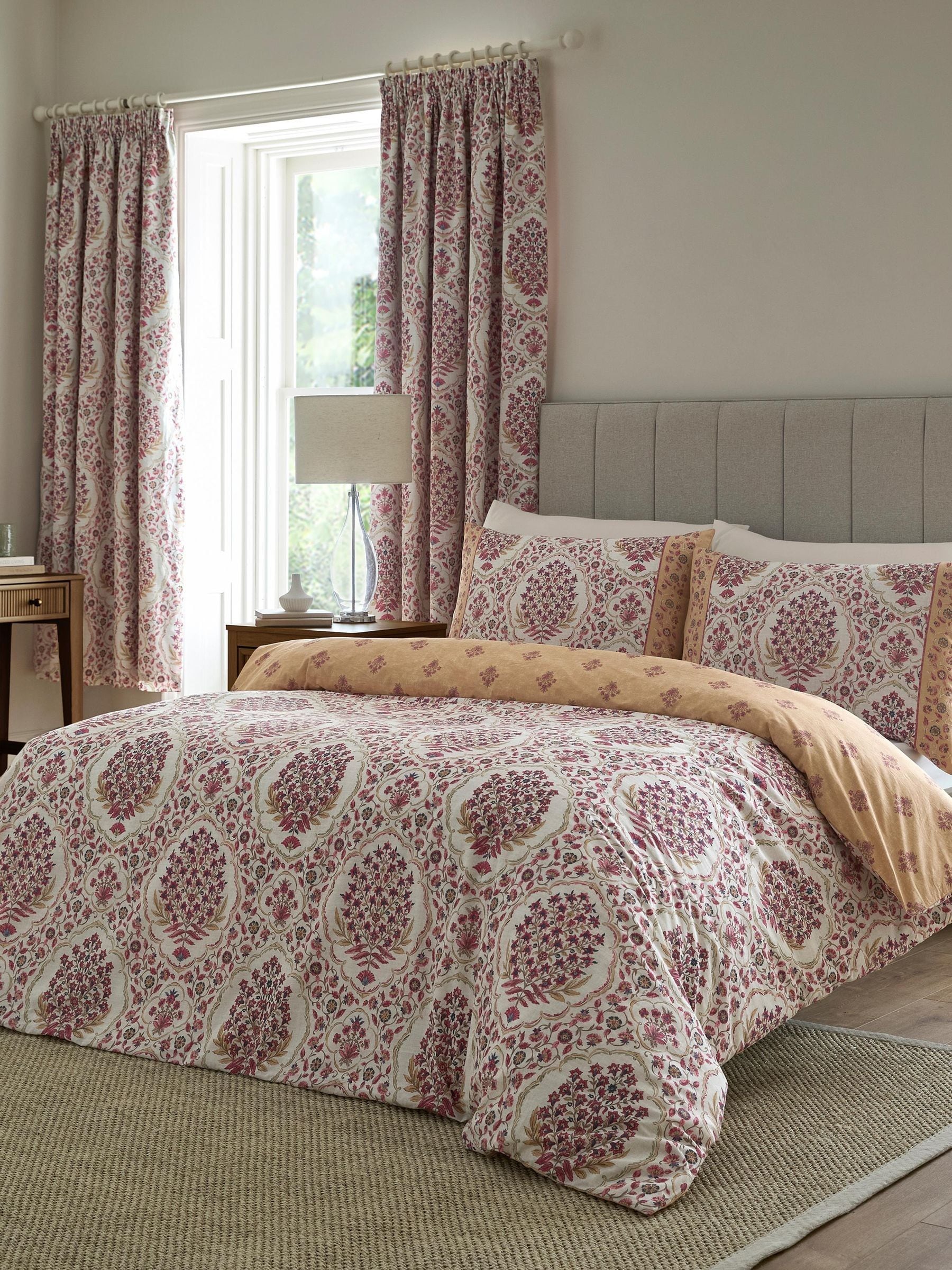 Dreams & Drapes Ashmead Cotton Floral Duvet Cover Set with Pillowcases - Image 6