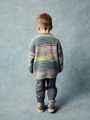 Blue/Green Long Sleeve Crew Neck Jumper (3mths-7yrs) - Image 4 of 8