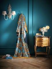 Laurence Llewelyn-Bowen Ochre Down the Dilly Velvet Throw - Image 1 of 6