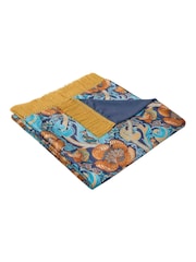 Laurence Llewelyn-Bowen Ochre Down the Dilly Velvet Throw - Image 5 of 6