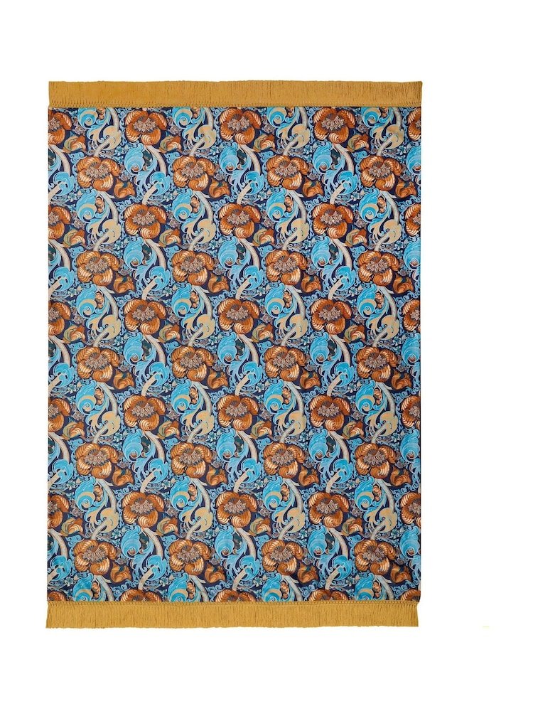 Laurence Llewelyn-Bowen Ochre Down the Dilly Velvet Throw - Image 6 of 6 Laurence Llewelyn-Bowen Ochre Down the Dilly Velvet Throw - Image 6 of 6