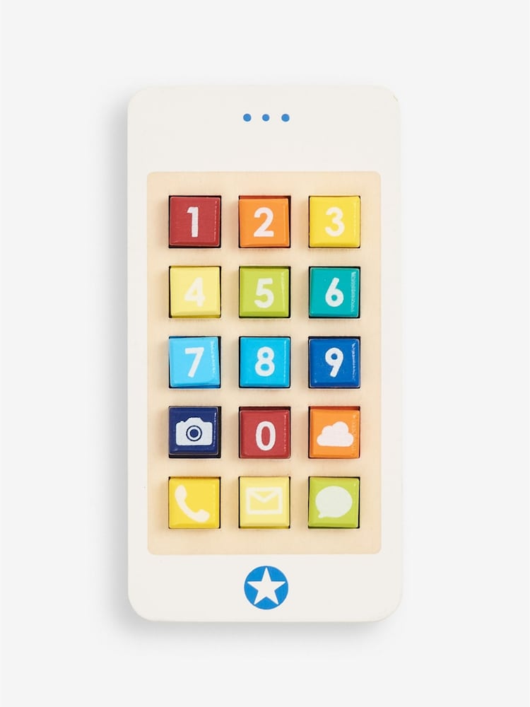 JoJo Maman Bébé Wooden Toy Phone - Image 1 of 3
