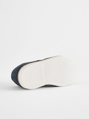 Navy Standard Fit (F) Smart Leather Brogue Shoes - Image 5 of 5