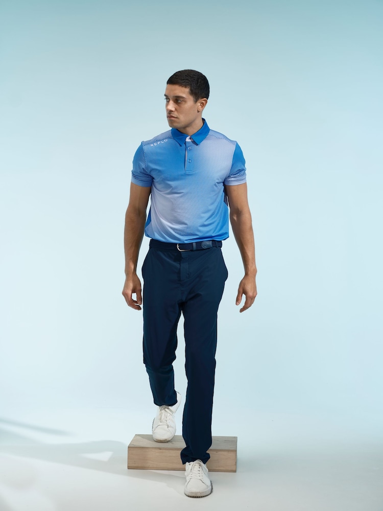 Reflo Blue Tagus Short Sleeve Polo Shirt - Image 1 of 6 Reflo Blue Tagus Short Sleeve Polo Shirt - Image 1 of 6