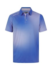 Reflo Blue Tagus Short Sleeve Polo Shirt - Image 4 of 6