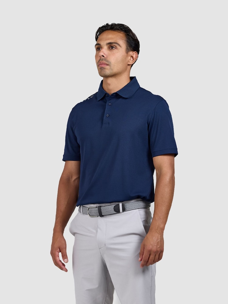 Reflo Blue Bohai Short Sleeve Polo Shirt - Image 1 of 5 Reflo Blue Bohai Short Sleeve Polo Shirt - Image 1 of 5