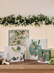 Forest Friends Christmas 4 Pack Gift Bags - Image 1 of 2