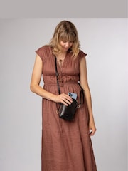 Conkca Black 'Raven' Leather Cross-Body Phone Bag - Image 3 of 7