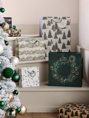 Evergreen Christmas 4 Pack Gift Bags - Image 1 of 2