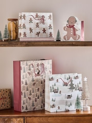 Gingerbread Christmas 4 Pack Gift Bags - Image 1 of 2