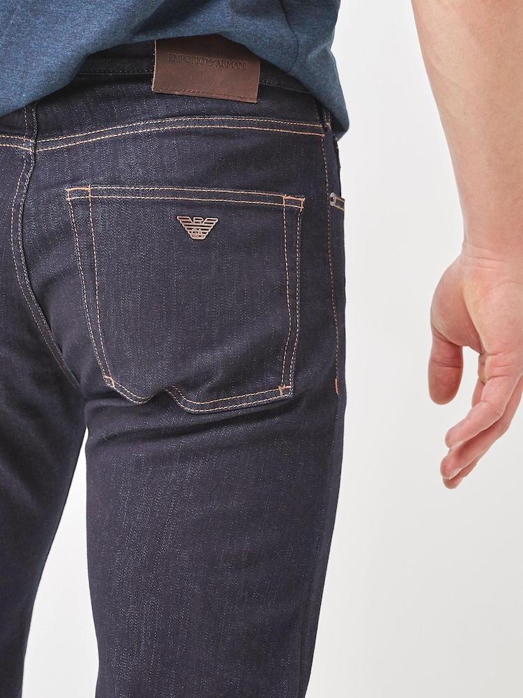 Rinçant denim - Emporio Armani J45 Jean coupe droite - Image 3 of 4