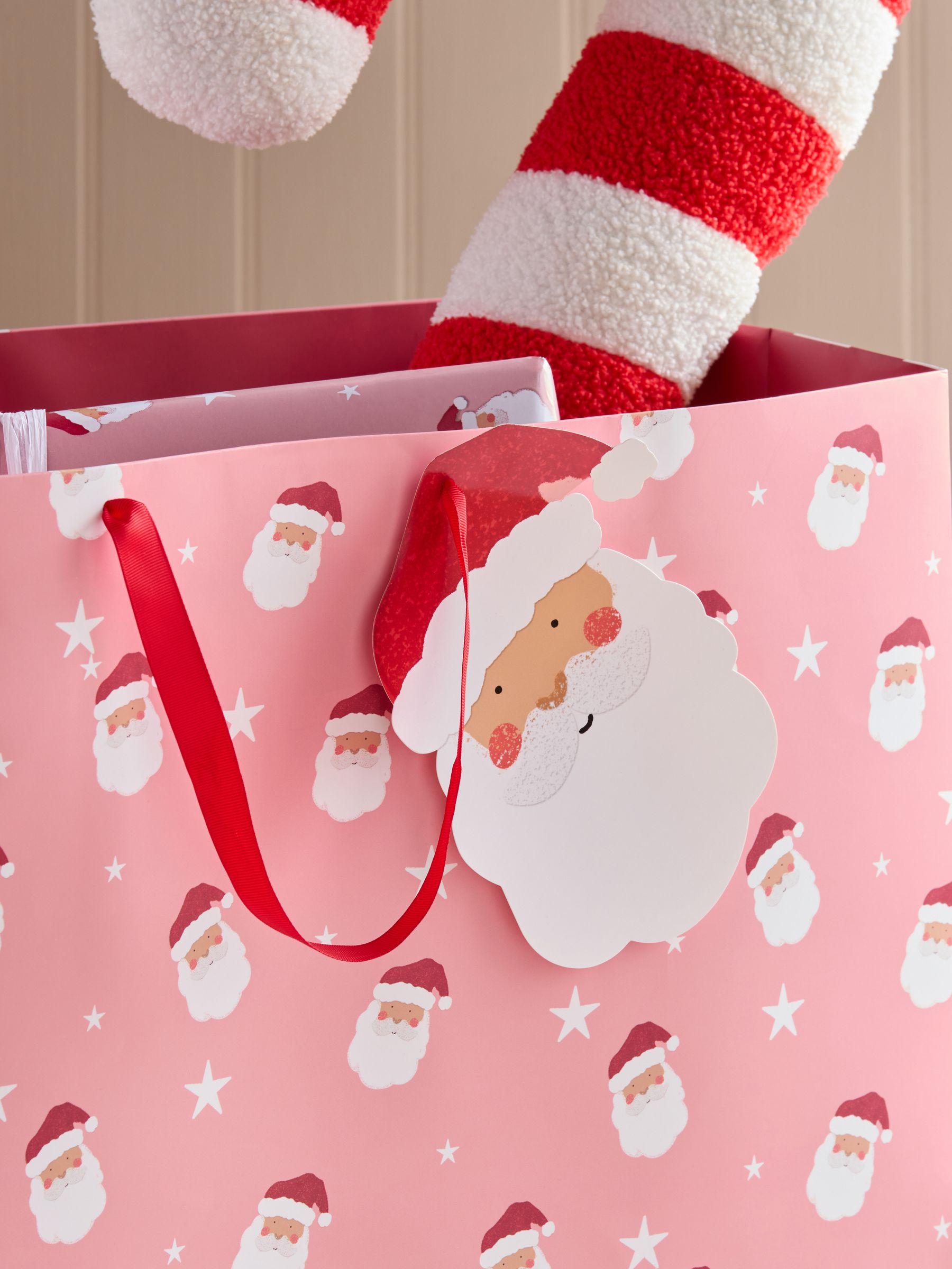 Pink christmas gift bags online