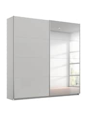 Rauch Grey Cameron Wood and Mirror Sliding Semi 1.8m Sliding Fitted Wardrobe - Image 2 of 3