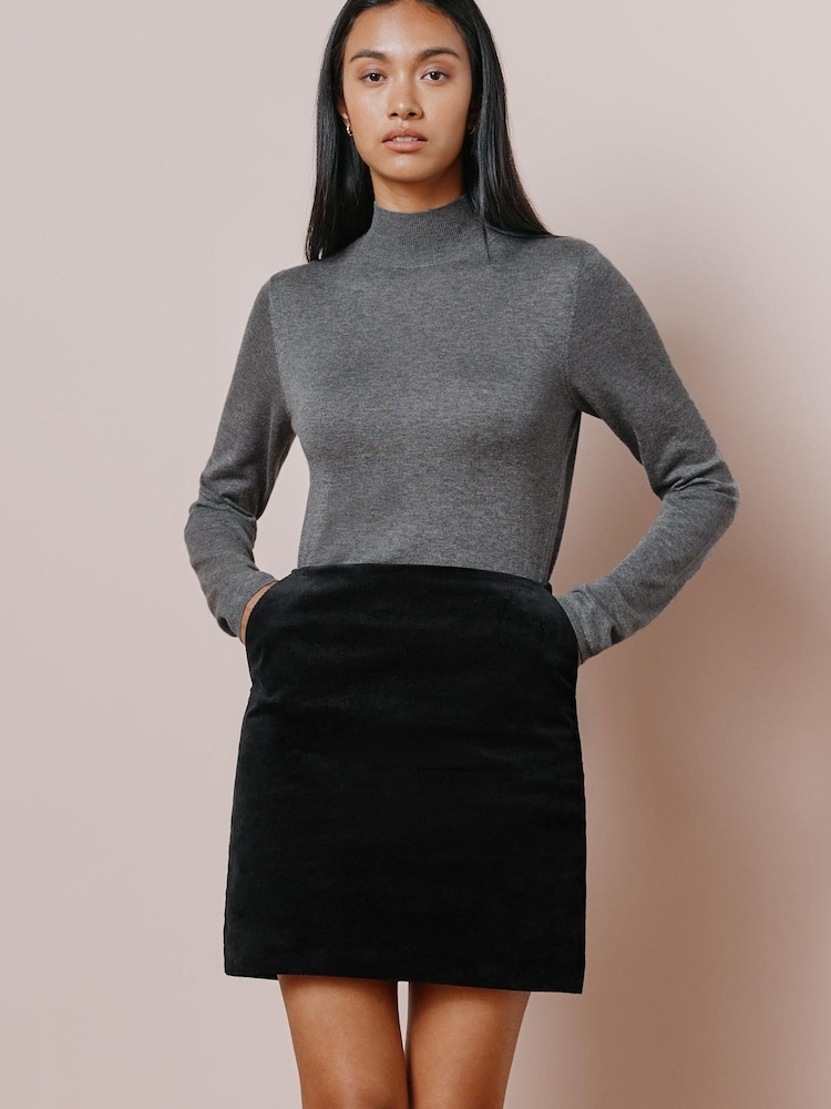 Albaray Plain Cord Pelmet Black Skirt - Image 1 of 1 Albaray Plain Cord Pelmet Black Skirt - Image 1 of 1