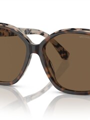 Michael Kors Brown Malia Acetate Sunglasses - Image 1 of 5