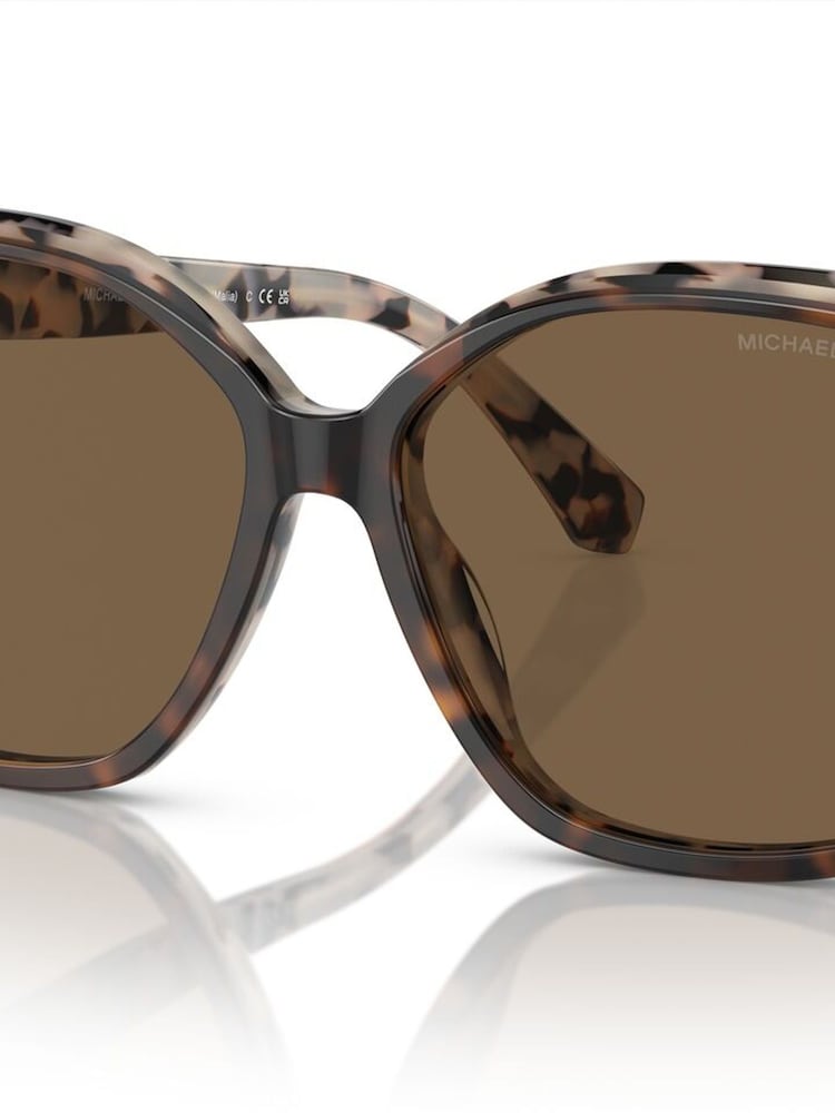 Michael Kors Brown Malia Acetate Sunglasses - Image 1 of 5