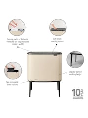Brabantia Cream Bo 11 Plus 23L Touch Bin - Image 6 of 6