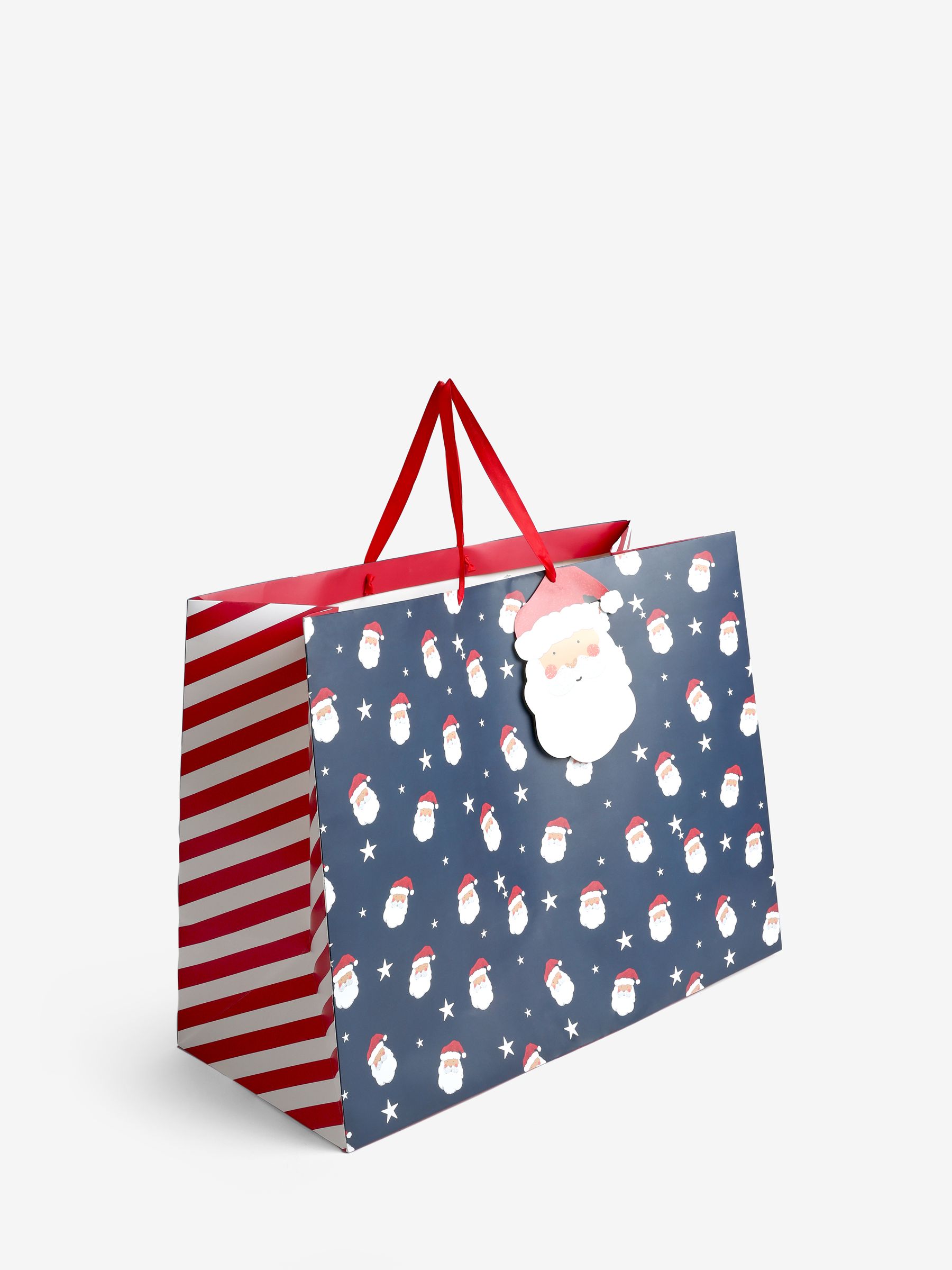 Buy Navy Santa Christmas Large Gift Bags from Next Bahrain