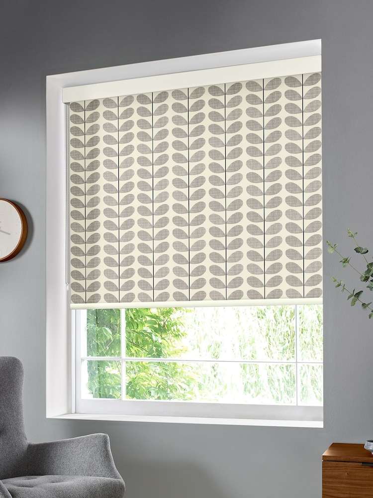 Orla Kiely Grey Scribble Stem Made To Measure Roller Blind - Image 2 of 3