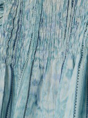 Metaliczna bluzka River Island z marszczonym karczkiem - Obraz 4 z 4