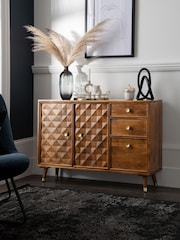 Dark Lloyd Mango Wood Slim Sideboard - Image 1 of 9