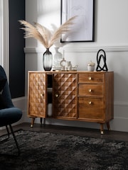 Dark Lloyd Mango Wood Slim Sideboard - Image 2 of 9