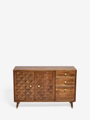 Dark Lloyd Mango Wood Slim Sideboard - Image 8 of 9