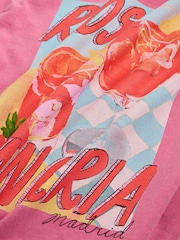 Pink Sangria Graphic Crew Neck T-Shirt - Image 2 of 3