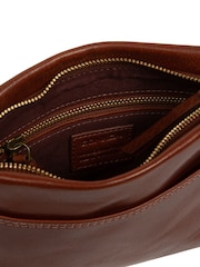 Conkca Brown 'Yew' Leather Cross-Body Bag - Image 5 of 6
