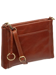 Conkca Brown 'Yew' Leather Cross-Body Bag - Image 6 of 6