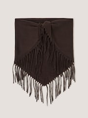 Monsoon Brown Beatrice Knit Triangle Scarf - Image 1 of 2