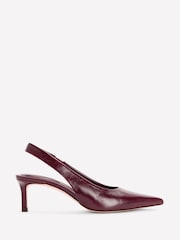 Boden Purple Hope Slingback Kitten Heels - Image 2 of 5