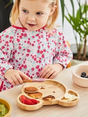 JoJo Maman Bébé Pink Strawberry Deluxe Sleeved Bib - Image 1 of 4