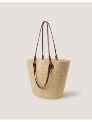 Monsoon Natural Callie Thorpe x Straw Tote Bag - Image 2 of 5