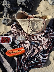 Monsoon Natural Callie Thorpe x Straw Tote Bag - Image 5 of 5