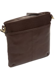 Conkca Cocoa Brown 'Dove' Leather Cross-Body Bag - Image 4 of 6